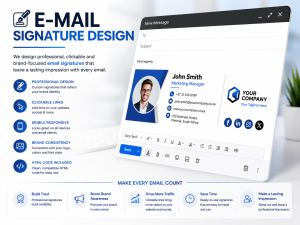 Professional email signature design