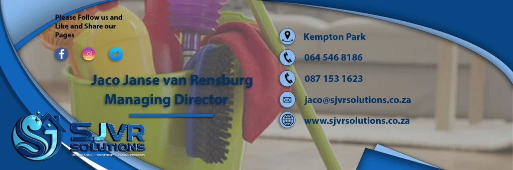 Professional email signature for SJVR Solutions Email Sig